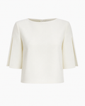 Split Sleeve Top — Burgundy