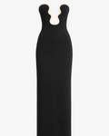 Strapless Bodycon Maxi Dress — Black