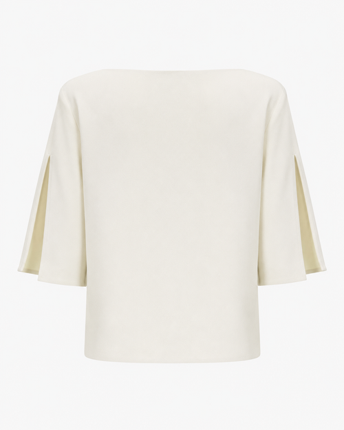 Split Sleeve Top — Burgundy