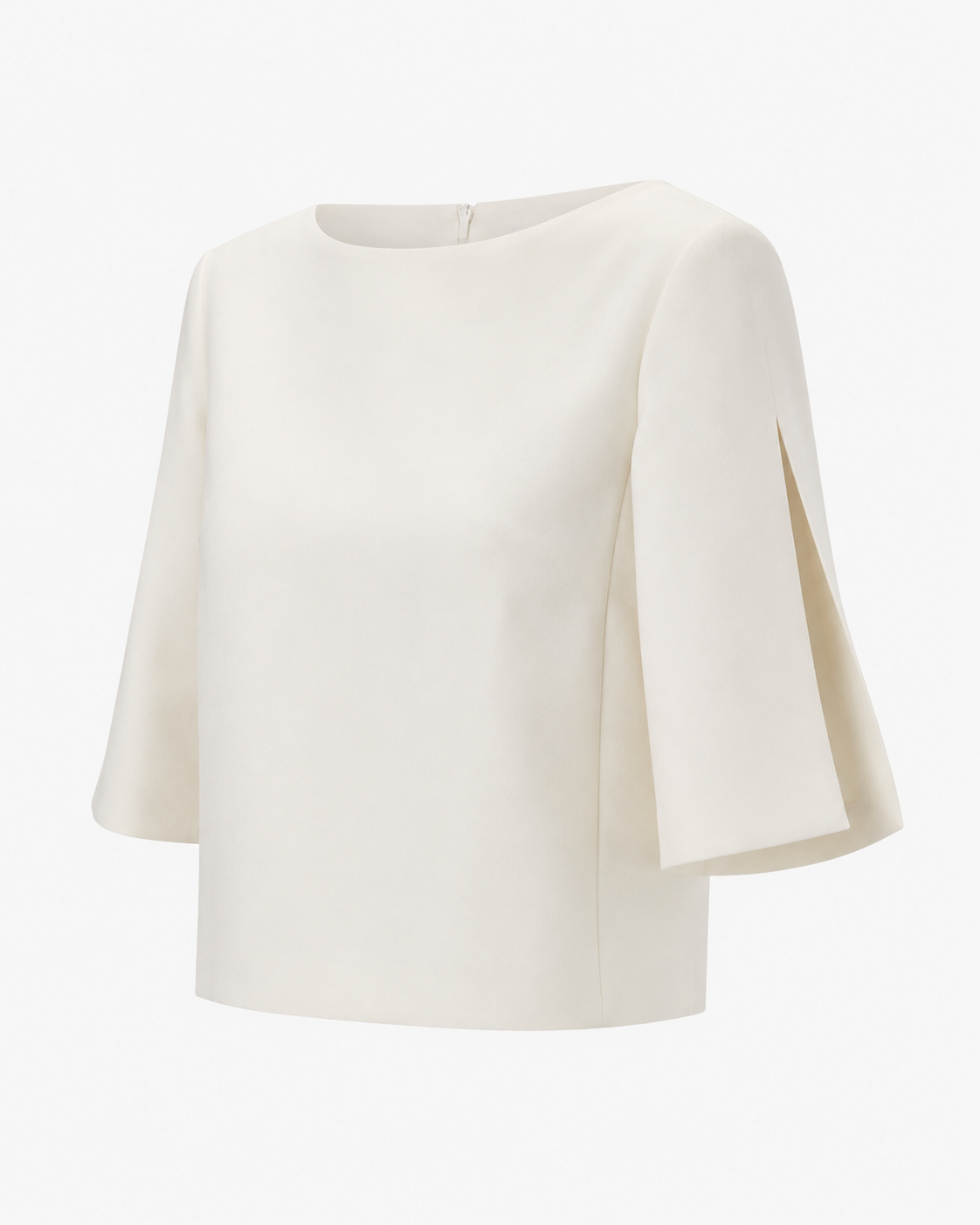 Split Sleeve Top — Burgundy