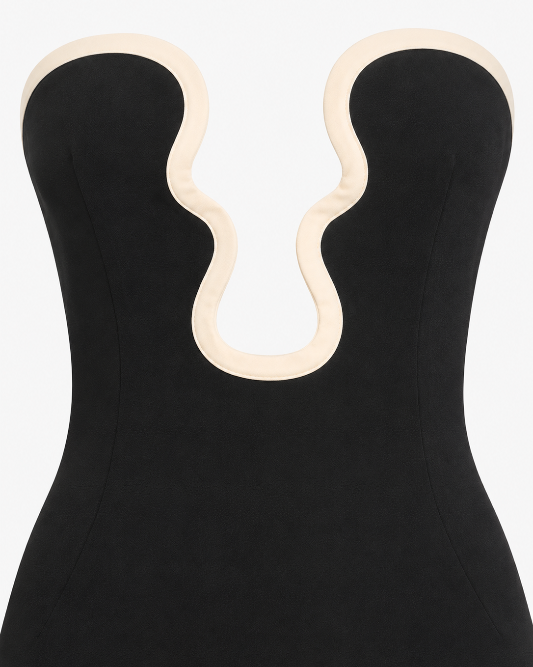 Strapless Bodycon Maxi Dress — Black