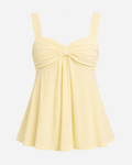 Eyelet Lace Cami Top — Light Yellow